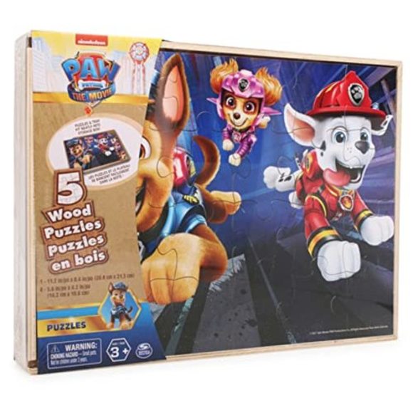 Spin Master | Toys | Paw Patrol The Movie Set Of 5 Wood Puzzles With ...